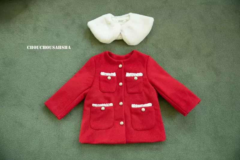 Chouchou Shasha - Korean Children Fashion - #discoveringself - Collar Knitr Cardigan - 4
