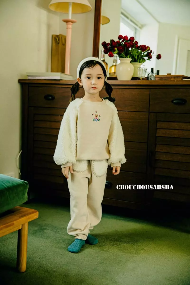 Chouchou Shasha - Korean Children Fashion - #kidsshorts - Merry Sweatshirt - 5