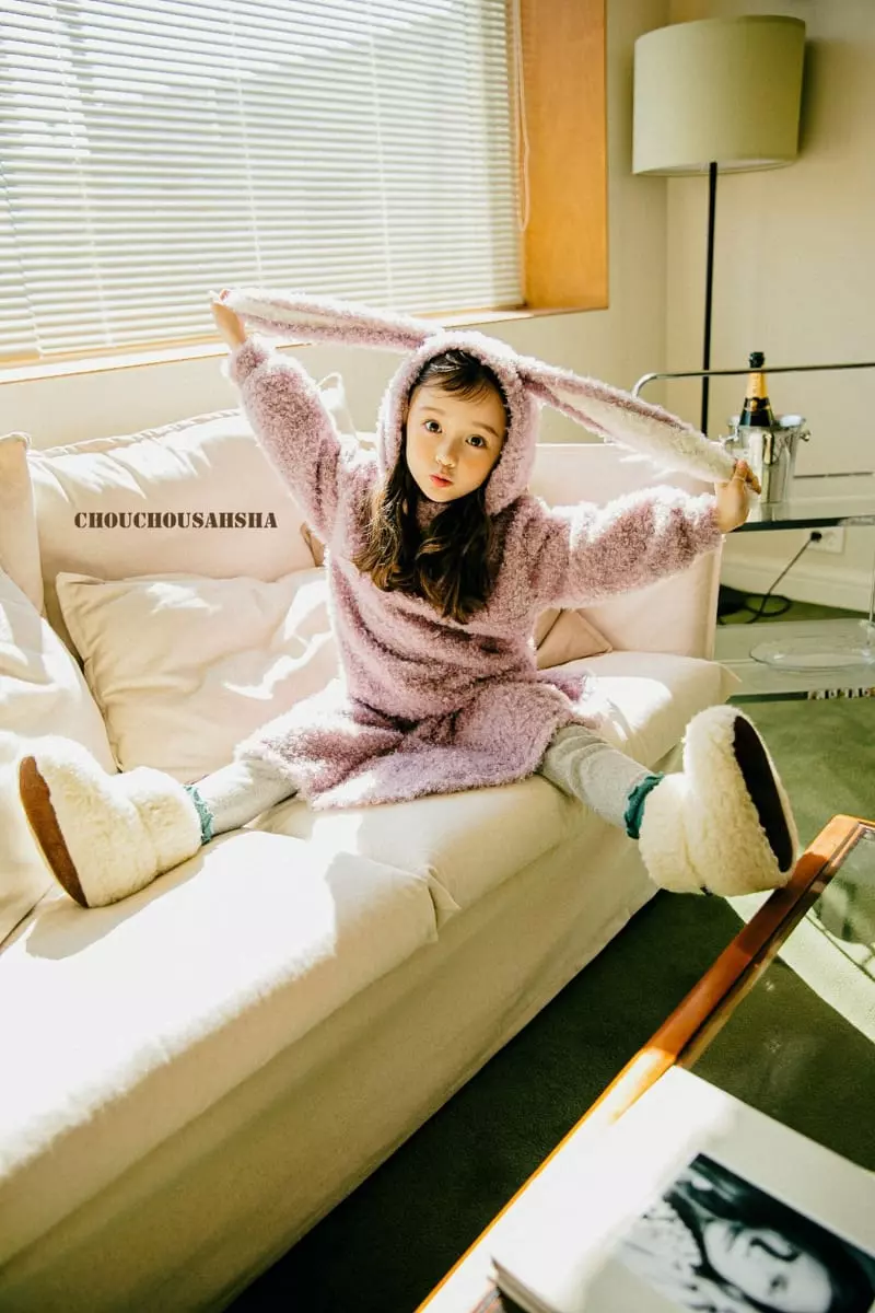 Chouchou Shasha - Korean Children Fashion - #minifashionista - Rabbit Hoody Tee - 2