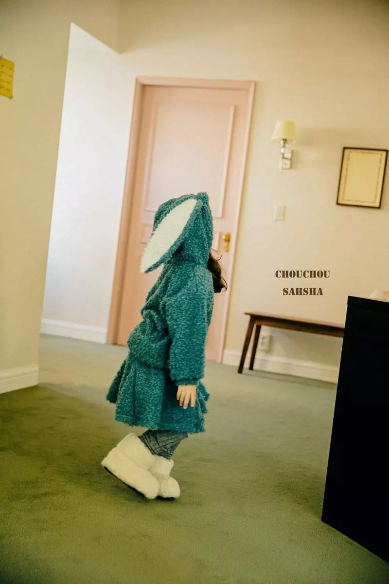 Chouchou Shasha - Korean Children Fashion - #toddlerclothing - Rabbit Hoody Tee - 5