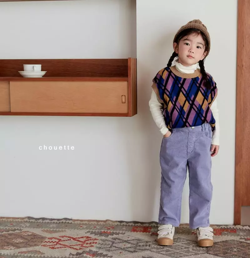 Chouette - Korean Children Fashion - #Kfashion4kids - Rib Fleece Pants - 5