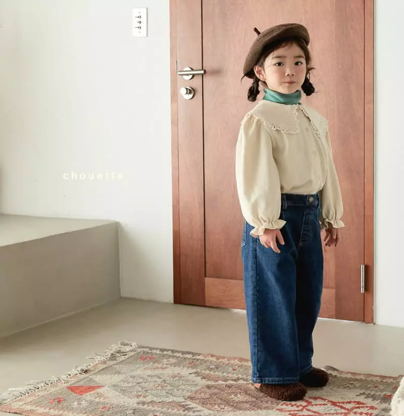 Chouette - Korean Children Fashion - #kidzfashiontrend - Fleece Jeans - 4