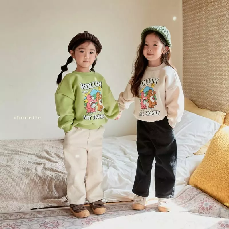 Chouette - Korean Children Fashion - #childrensboutique - Rolling Bear Sweatshirt - 6