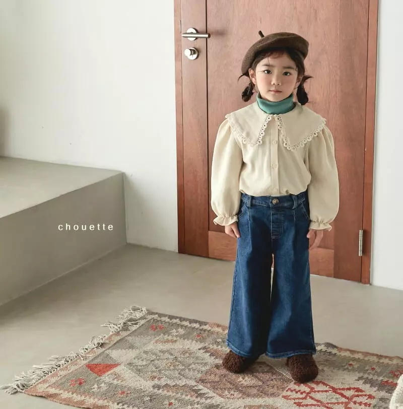 Chouette - Korean Children Fashion - #childrensboutique - Lace Fleece Blouse - 6