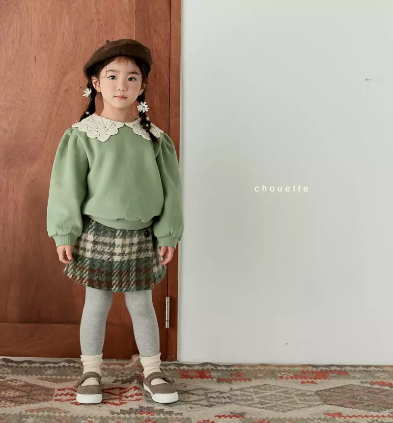 Chouette - Korean Children Fashion - #childrensboutique - Quilting Collar Sweatshirt - 4