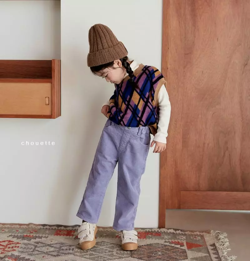 Chouette - Korean Children Fashion - #fashionkids - Rib Fleece Pants