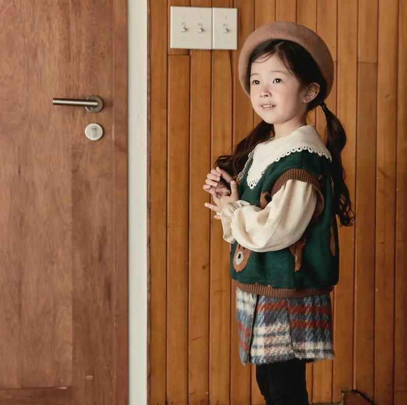 Chouette - Korean Children Fashion - #fashionkids - Mon Blan Mosic Currot Pants - 7
