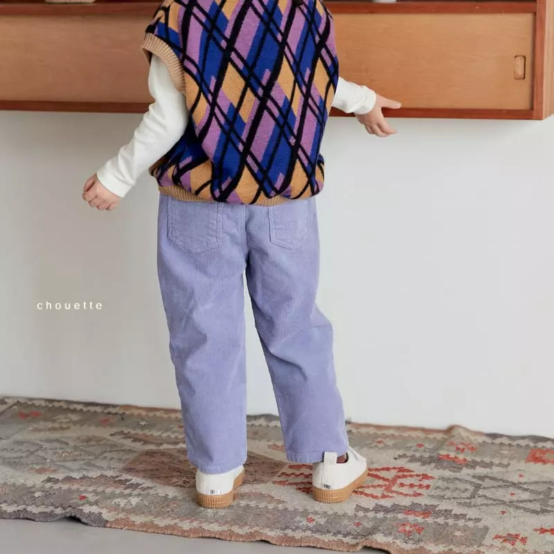 Chouette - Korean Children Fashion - #kidsshorts - Rib Fleece Pants - 2