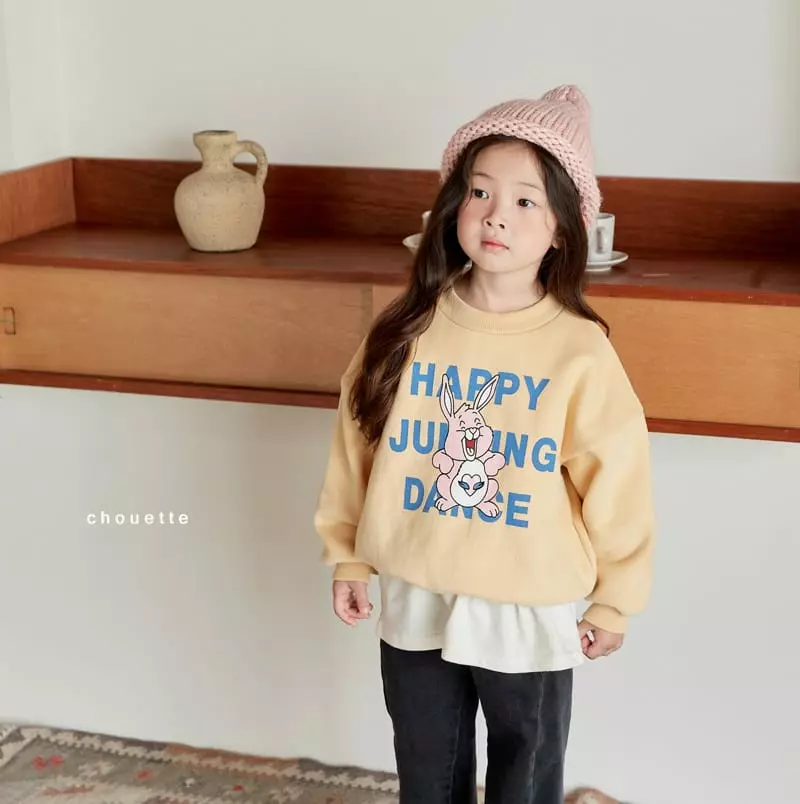 Chouette - Korean Children Fashion - #kidsstore - Jumping Barnie Sweatshirt - 12