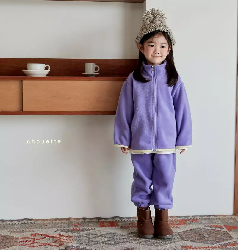 Chouette - Korean Children Fashion - #littlefashionista - Club Fleece Zip-up - 10