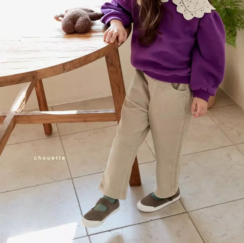 Chouette - Korean Children Fashion - #magicofchildhood - Rib Fleece Pants - 7