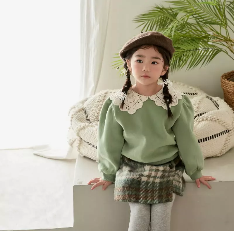 Chouette - Korean Children Fashion - #magicofchildhood - Quilting Collar Sweatshirt - 12