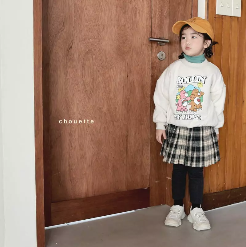 Chouette - Korean Children Fashion - #minifashionista - Fleece Check Leggings - 11