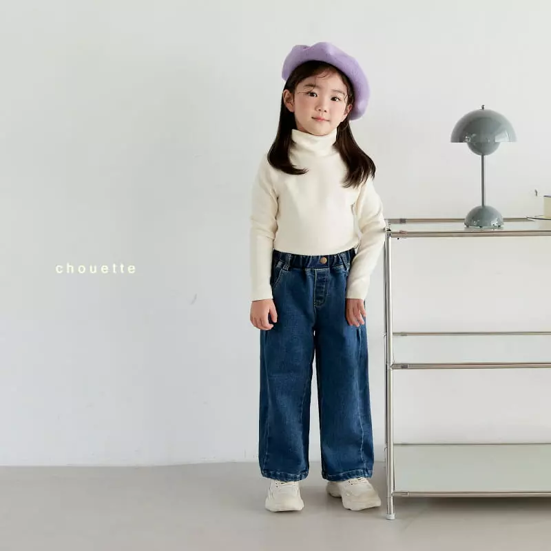 Chouette - Korean Children Fashion - #prettylittlegirls - Regular Denim Jeans - 3