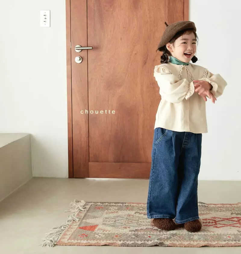 Chouette - Korean Children Fashion - #toddlerclothing - Lace Fleece Blouse - 4