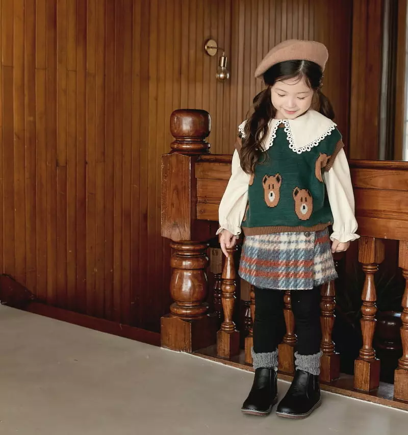 Chouette - Korean Children Fashion - #stylishchildhood - Mon Blan Mosic Currot Pants - 2