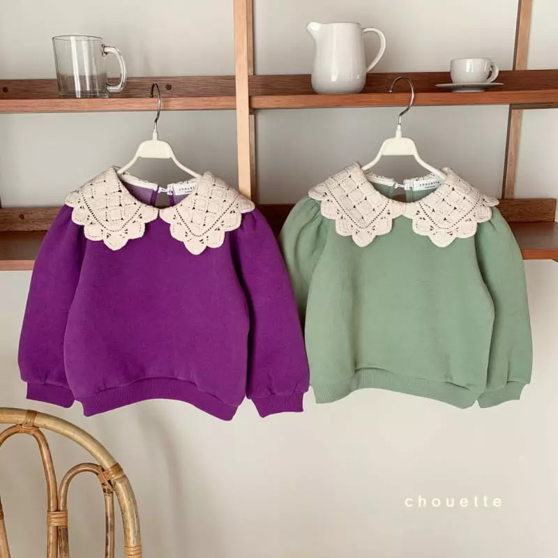 Chouette - Korean Children Fashion - #stylishchildhood - Quilting Collar Sweatshirt