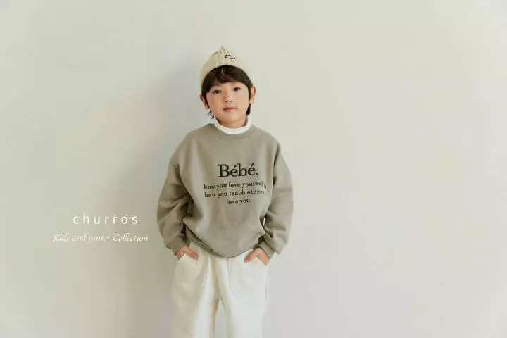 Churros - Korean Children Fashion - #Kfashion4kids - Bebe Embroidery Sweatshirt