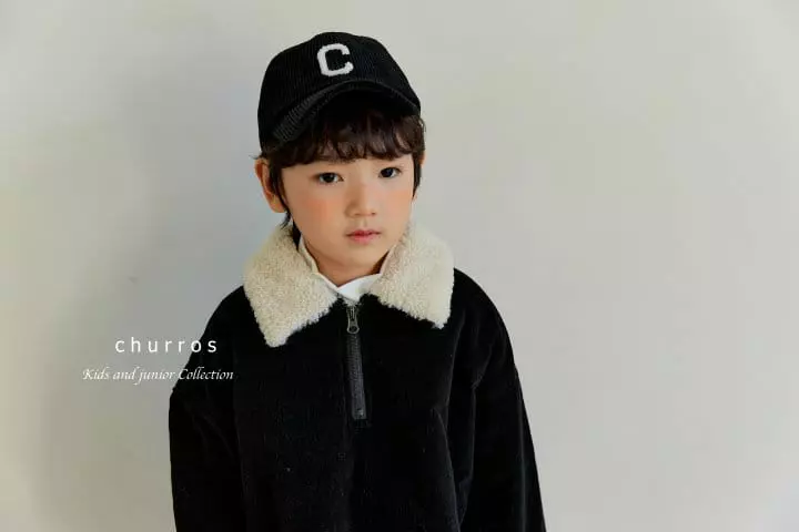 Churros - Korean Children Fashion - #Kfashion4kids - Bookle Collar Zip-up - 3
