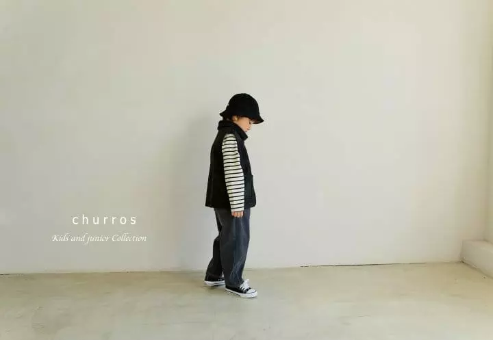 Churros - Korean Children Fashion - #Kfashion4kids - Two Dart Bonding Jeans - 3