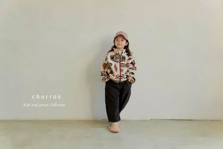 Churros - Korean Children Fashion - #Kfashion4kids - Fleece Zip-up - 12