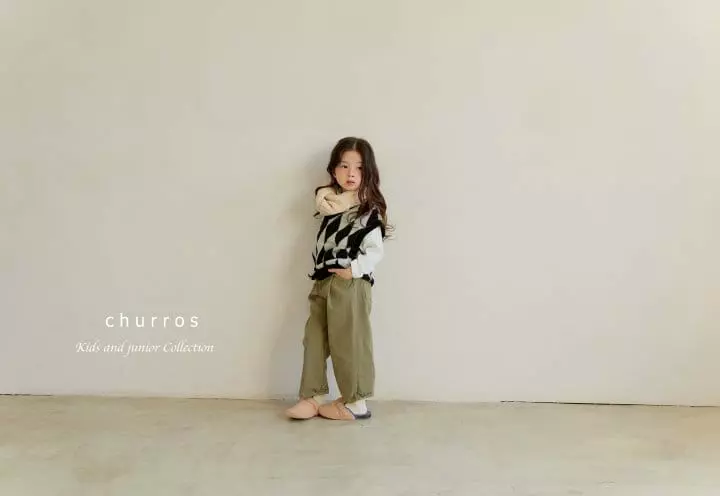 Churros - Korean Children Fashion - #Kfashion4kids - Peach Pants - 2
