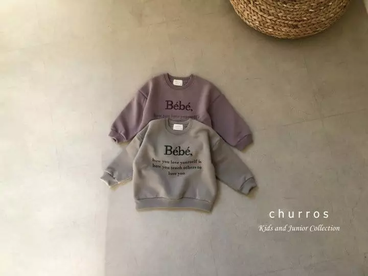 Churros - Korean Children Fashion - #childofig - Bebe Embroidery Sweatshirt - 9