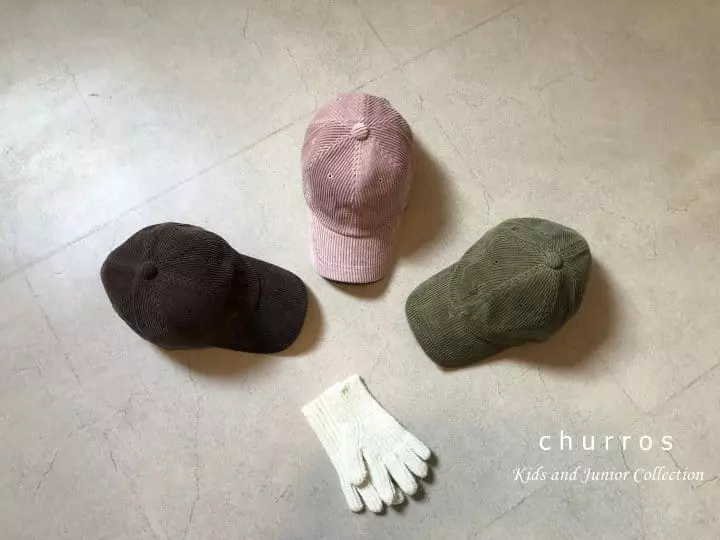 Churros - Korean Children Fashion - #childofig - Basic Corduroy Ball Cap - 3