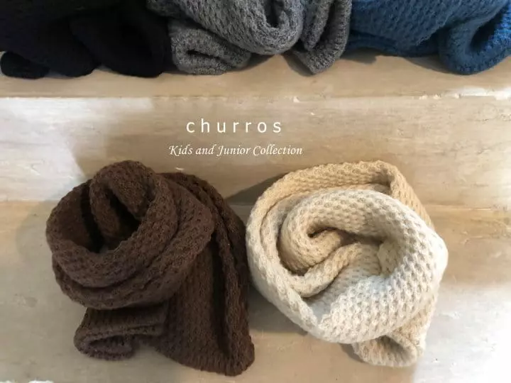 Churros - Korean Children Fashion - #childofig - Waffle Muffler - 12