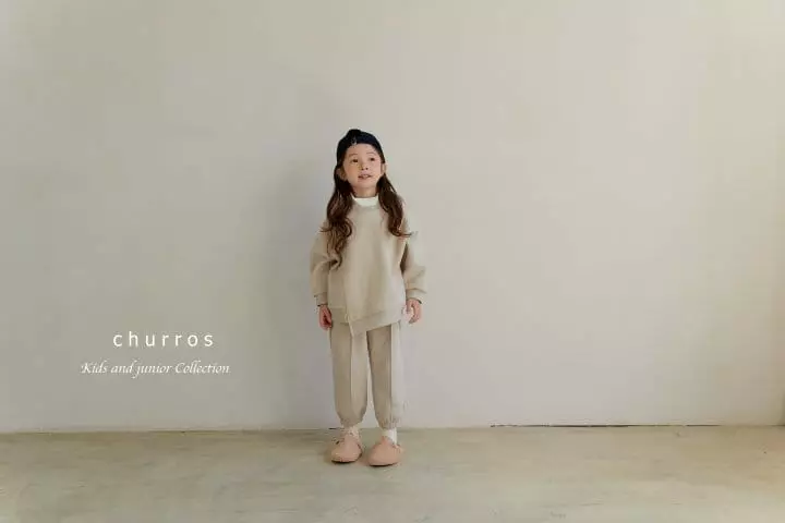 Churros - Korean Children Fashion - #childofig - Unbal Fleece Sweatshirt - 3