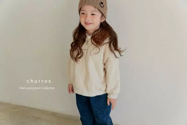 Churros - Korean Children Fashion - #childrensboutique - Bookle Collar Zip-up - 10