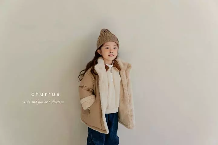 Churros - Korean Children Fashion - #designkidswear - Bookle Collar Zip-up - 11