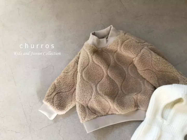 Churros - Korean Children Fashion - #designkidswear - Wave Dumble Sweatshirt - 11