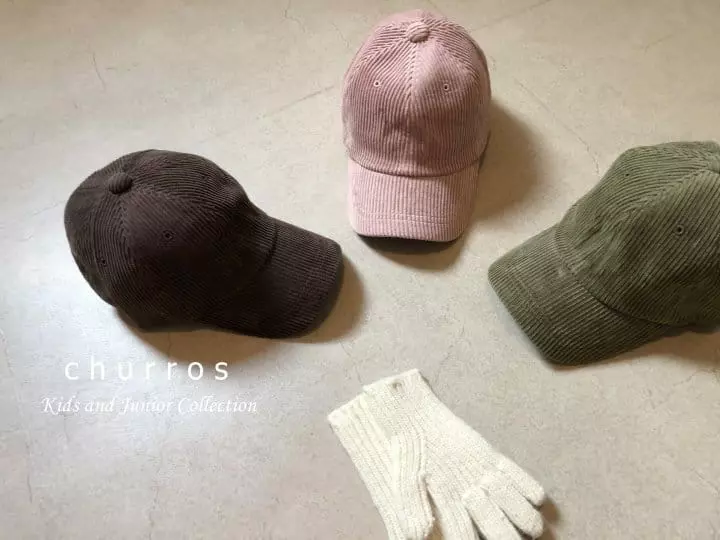 Churros - Korean Children Fashion - #discoveringself - Basic Corduroy Ball Cap - 6