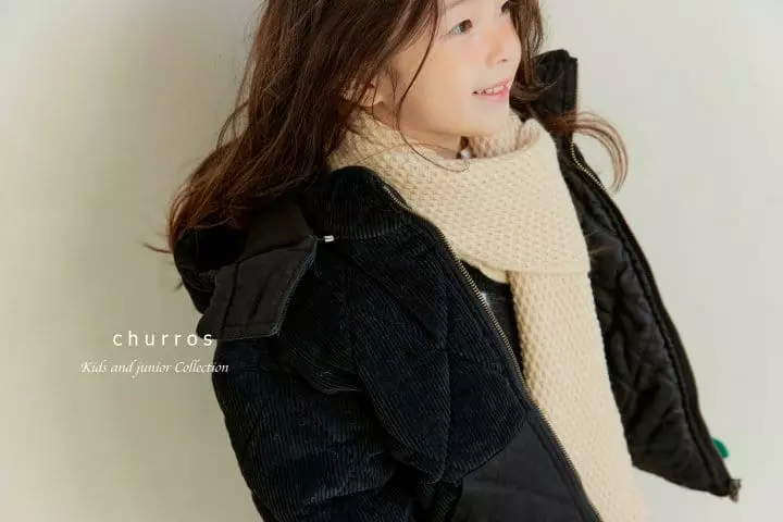 Churros - Korean Children Fashion - #discoveringself - Waffle Muffler - 2