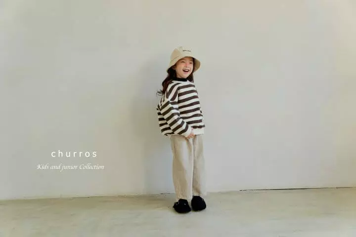 Churros - Korean Children Fashion - #discoveringself - Fleece Stripes Sweatshirt - 3