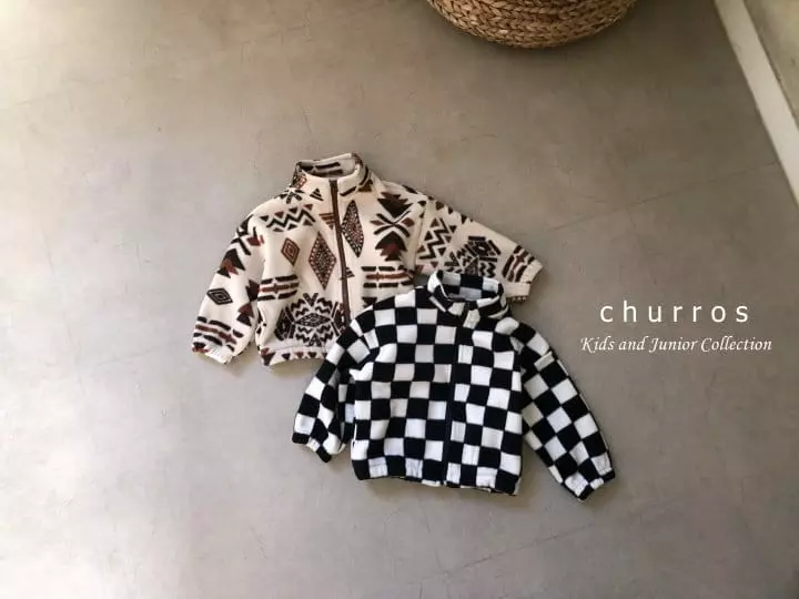 Churros - Korean Children Fashion - #fashionkids - Fleece Zip-up - 8