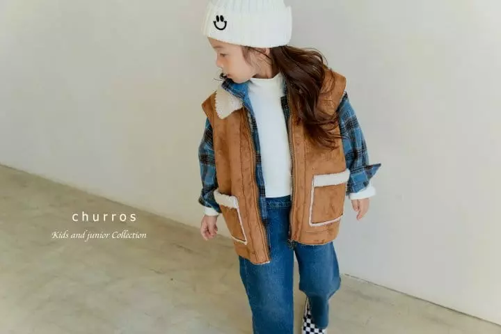 Churros - Korean Children Fashion - #kidsshorts - Mustang Vest