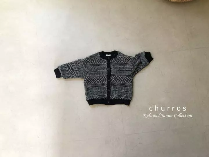 Churros - Korean Children Fashion - #kidsshorts - Jacquard Cardigan - 12