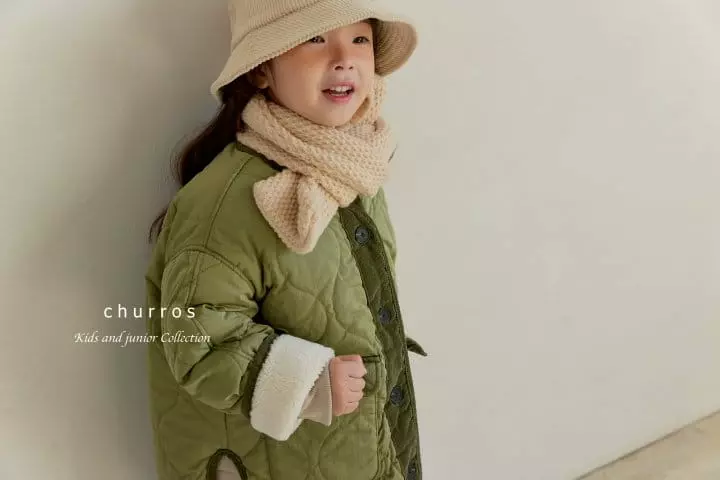 Churros - Korean Children Fashion - #kidsstore - Waffle Muffler - 5