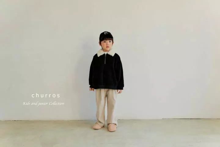 Churros - Korean Children Fashion - #kidsstore - Bookle Collar Zip-up