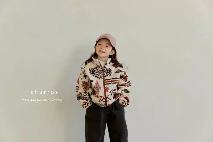 Churros - Korean Children Fashion - #kidsstore - Fleece Zip-up - 10