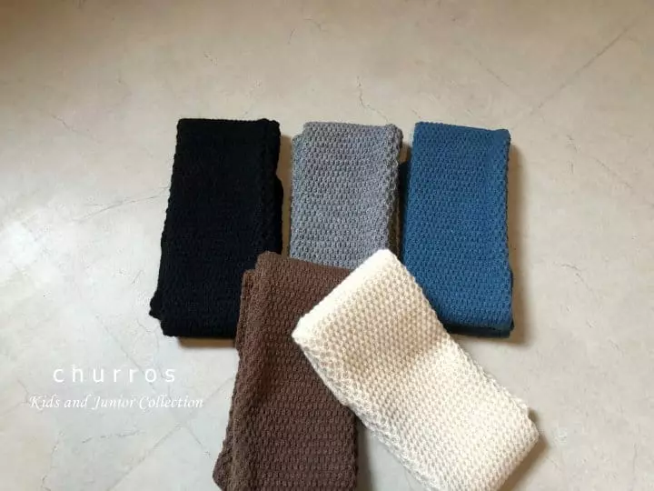 Churros - Korean Children Fashion - #kidzfashiontrend - Waffle Muffler - 6