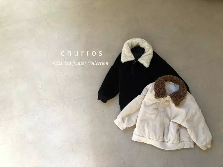 Churros - Korean Children Fashion - #kidzfashiontrend - Bookle Collar Zip-up - 2