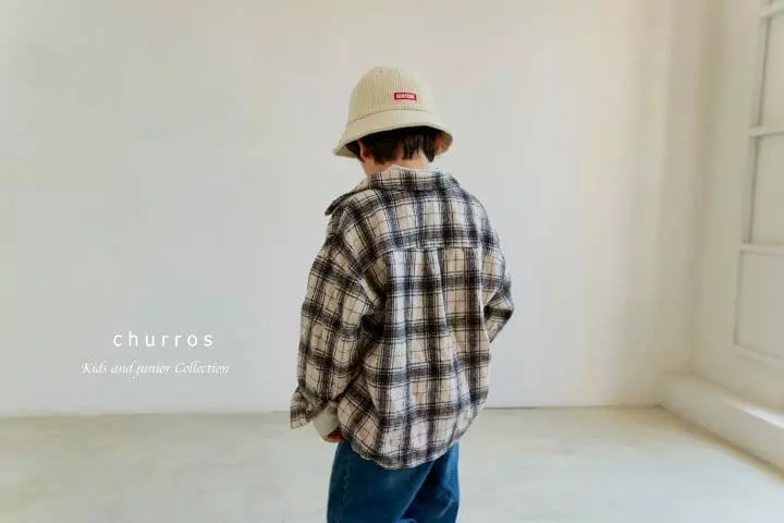 Churros - Korean Children Fashion - #kidsstore - Mio Check Shirt - 4