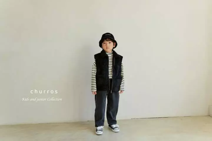 Churros - Korean Children Fashion - #kidzfashiontrend - Two Dart Bonding Jeans - 2