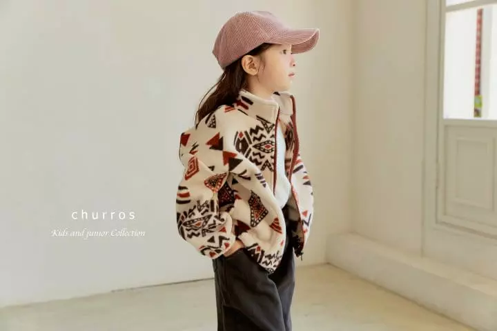 Churros - Korean Children Fashion - #kidzfashiontrend - Fleece Zip-up - 11