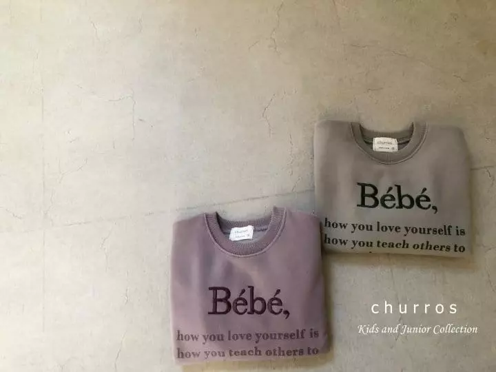 Churros - Korean Children Fashion - #littlefashionista - Bebe Embroidery Sweatshirt - 2