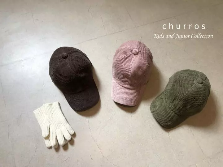 Churros - Korean Children Fashion - #littlefashionista - Basic Corduroy Ball Cap - 12