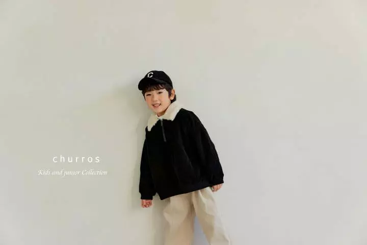 Churros - Korean Children Fashion - #Kfashion4kids - Bookle Collar Zip-up - 4